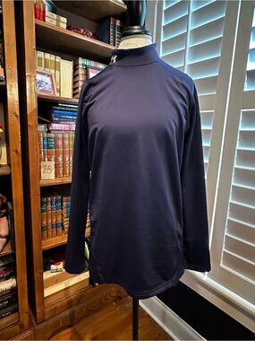 Under Armour Navy Long Sleeve Mock Neck Performance Top